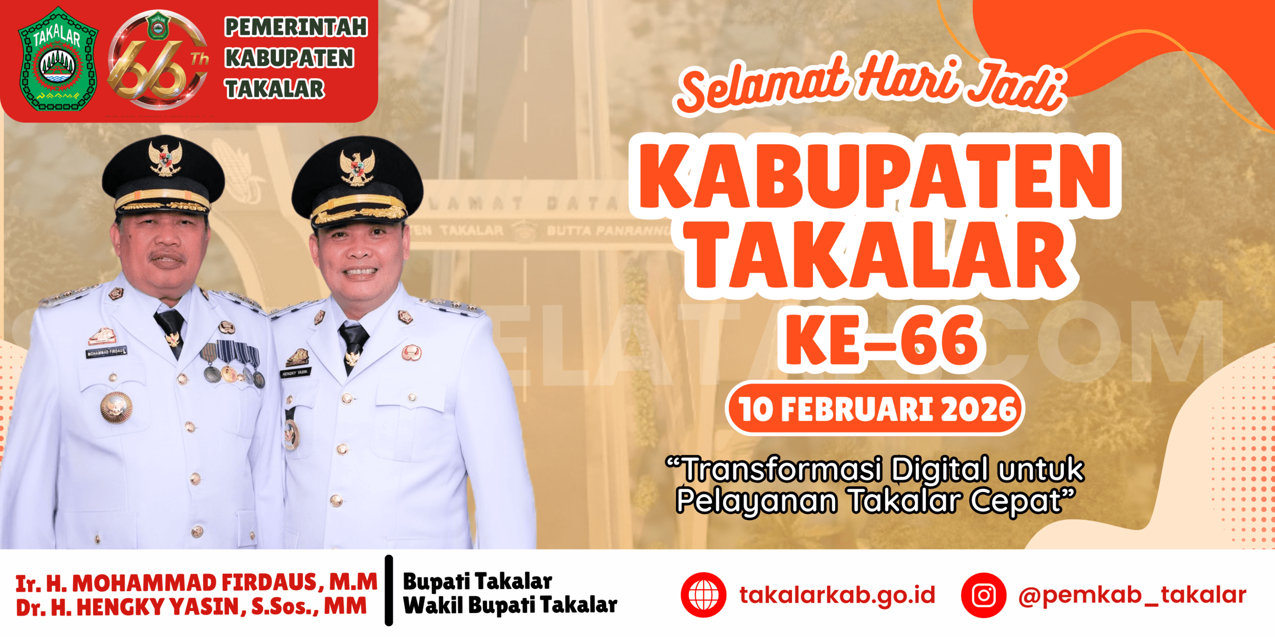 Selamat Hari Jadi Takalar Ke-66